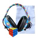 Ver imagem 1 de Abafador de Ruidos para Autistas Azul 11 Db Arco Colorido + Cubo Mágico