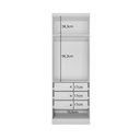 Ver imagem 4 de Guarda-Roupa Casal Modulado 2 Portas 3 Gavetas 100% MDF Cairo Branco/Neve