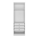 Ver imagem 2 de Guarda-Roupa Modulado 2 Portas 3 Gavetas 100% MDF Cairo