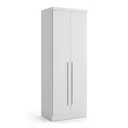 Ver imagem 2 de Guarda-Roupa Casal Modulado 2 Portas 3 Gavetas 100% MDF Cairo Branco/Neve