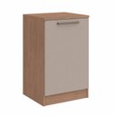 Ver imagem 1 de Cômoda Módulo Inferior 1 Porta Requinte 100% MDF Marrom/Macadâmia/Duna Line