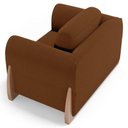 Ver imagem 2 de Kit 02 Poltronas e 01 Sofá Bloom 200cm 03 Lugares com Pés de Madeira Bouclê Terracota - Desk