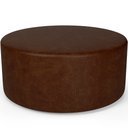 Ver imagem 1 de Puff Redondo Orgânico para Living 90cm Lola W01 Couríssimo Marrom - Lyam Decor