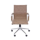 Ver imagem 3 de Kit 4 Cadeiras Escritório Diretor Esteirinha Rodízio Relax Corino 3301