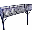 Ver imagem 1 de Lixeira de Rua Modelo Tela Moeda Dupla de 100cm