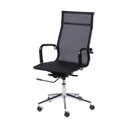 Ver imagem 3 de Kit 4 Cadeiras Escritorio Presidente Esteirinha Tela Mesh 3303 Preto