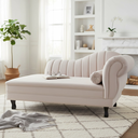 Ver imagem 1 de Recamier Decorativo Divã Amsterdã 147cm Lado Esquerdo Bouclé Bege