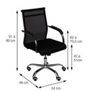 Ver imagem 5 de Kit 5 Cadeiras Escritorio Diretor Tela Mesh Roma 3312