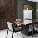 Ver imagem 2 de Painel Ripado Eva Laminado Autocolante 10cm Urban Corten | Valor do Metro