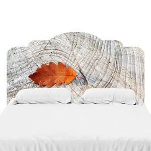 Adesivo de Parede Cabeceira de Cama Madeira 05 Casa Harmonia Casal: 75x140cm