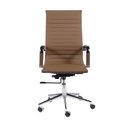 Ver imagem 2 de Kit 4 Cadeiras Escritório Presidente Esteirinha Rodízio Relax Corino 3301