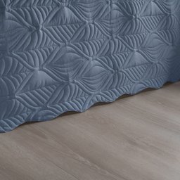 Colcha Queen Tropical Dupla Face Cama de Casal Azul - 3