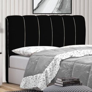 Cabeceira Cama Box Queen Berlim 160cm Preto