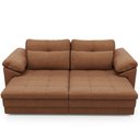 Ver imagem 3 de Sofá Retrátil para Sala de Estar 3 Lugares 250cm Riza S03 Couro Soft Mel - Lyam Decor