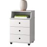 Mesa de cabeceira LUXO NEW I 3 gavetas Várias Cores:BRANCO - 1