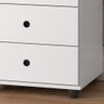 Mesa de cabeceira LUXO NEW I 3 gavetas Várias Cores:BRANCO - 3