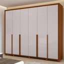 Ver imagem 2 de Guarda Roupa Casal 6 Portas Imperatore Lopas Frassino e Off White