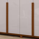 Ver imagem 6 de Guarda Roupa Casal 6 Portas Imperatore Lopas Frassino e Off White