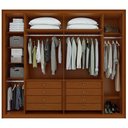 Ver imagem 3 de Guarda Roupa Casal 6 Portas Imperatore Lopas Frassino e Off White