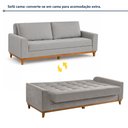 Ver mais imagens de Sofá Cama Living Reclinável 223cm Pés em Madeira Maciça Lyon