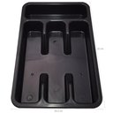 Ver imagem 3 de Porta Separador Quatro Divisor de Talher Organizador Gaveta Preto