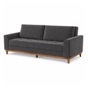 Ver imagem 2 de Sofá Cama Living Reclinável 223cm Pés em Madeira Maciça Lyon