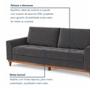 Ver mais imagens de Sofá Cama Living Reclinável 223cm Pés em Madeira Maciça Lyon