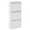 Sapateira de Aço 50 cm com 3 Portas com Abertura Simultânea na Cor Branca - 2