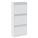 Ver imagem 2 de Sapateira de Aço 50 cm com 3 Portas com Abertura Simultânea na Cor Branca