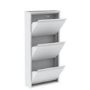 Ver imagem 1 de Sapateira de Aço 50 cm com 3 Portas com Abertura Simultânea na Cor Branca