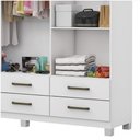 Ver imagem 6 de Guarda Roupa Casal D22 6 Portas 6 Gavetas Branco