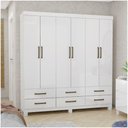 Ver imagem 7 de Guarda Roupa Casal D22 6 Portas 6 Gavetas Branco