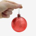 Ver imagem 3 de Kit 24 Bolas Enfeite Natalino Árvore Natal 70mm Vermelho