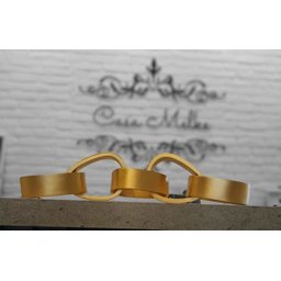 Corrente Resina Dourada Decorativa 5 Elos 30,5x9,3x9cm - 3
