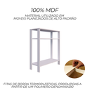 Ver imagem 4 de Aparador Mesinha de Apoio Buffet Cantinho do Café para Sala, Escritório, Quarto em MDF Branco