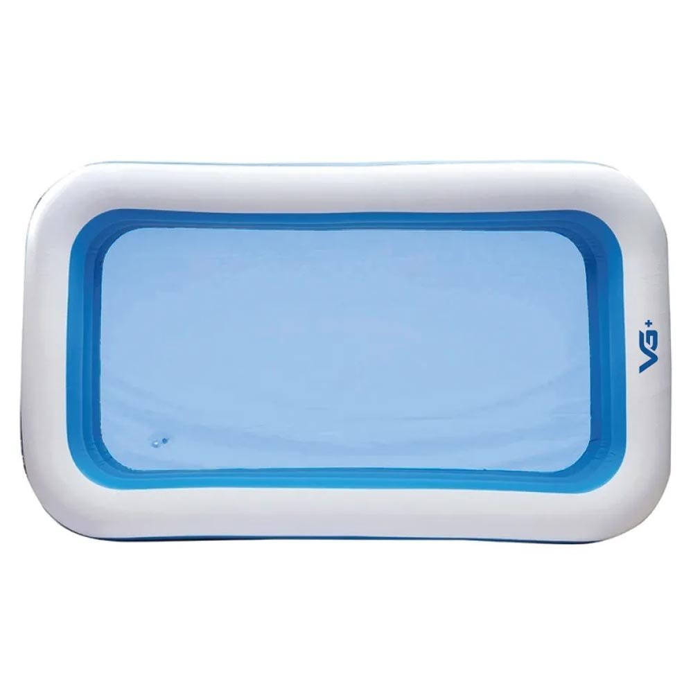 Piscina Inflável Retangular Azul 540 Litros Pvc Vg+ - 4