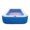 Ver imagem 3 de Piscina Inflável Retangular Azul 540 Litros Pvc Vg+