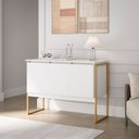 Ver imagem 1 de Balcão Buffet Bolzano Branco Dourado