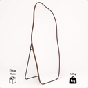 Ver imagem 5 de Espelho Grande Corpo Inteiro com Moldura Metal Orgânico Decorativo 170x70cm Luxo