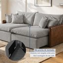 Ver mais imagens de Sofá Retrátil 2 Lugares 214cm Pillow Top e Pés em Madeira Maciça Hamburgo