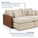Ver mais imagens de Sofá Retrátil 2 Lugares 214cm Pillow Top e Pés em Madeira Maciça Hamburgo