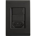 Ver imagem 2 de Conjunto 4x2 com 1 Interruptor Simples 10 a 250 V e 1 Tomada 2p T 10 a 250 V Tramontina Liz Grafite