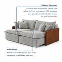 Ver imagem 7 de Sofá Retrátil 2 Lugares 254cm Pillow Top e Pés em Madeira Maciça Hamburgo