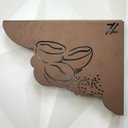 Ver imagem 3 de Par Mãos Francesas para Prateleira 20cm Cantinho Grãos de Café Marrom