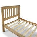 Ver imagem 2 de Cama de Solteiro de Madeira Marrom Antique