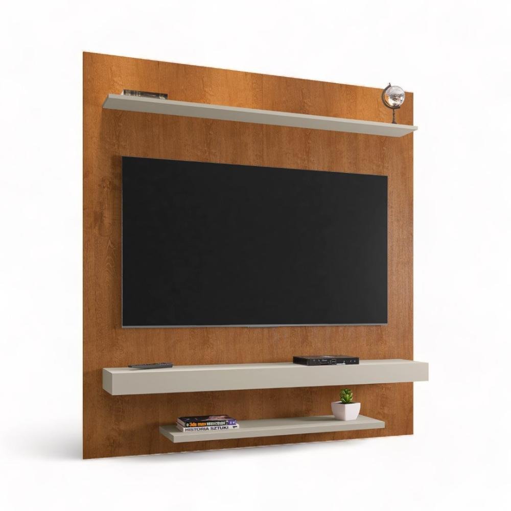 Painel para Tvs 60" Leme Naturalle e Off White Bechara - 2