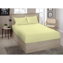 Ver imagem 1 de Lencol Casal (138) Avulso Liso Sortido C/ Elastico 70% Algodao 30% Poliester - Estamparia:amarelo