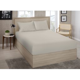 Lencol Casal (138) Avulso Liso Sortido C/ Elastico 70% Algodao 30% Poliester - Estamparia:amarelo - 11