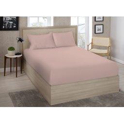 Lencol Casal (138) Avulso Liso Sortido C/ Elastico 70% Algodao 30% Poliester - Estamparia:amarelo - 7
