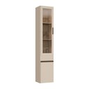 Ver imagem 1 de Paneleiro Armário de Cozinha com Vidro 2 Portas 36cm Suspenso Milano Multimóveis MP3429 Vanilla/